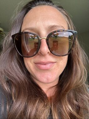 Tortoiseshell Oversized Women’s Sunglasses - Brown Lenses